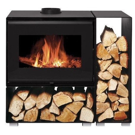 Scambiatore di calore per stufe a legna NovaStove Denso 10kW con supporto log