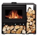 Scambiatore di calore per stufe a legna NovaStove Tamar 10kW con gamma di tronchi