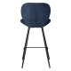 Set van 2 stoelen Werkblad Ania Stof Donkerblauw Base Metal VeryForma