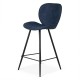 Set van 2 stoelen Werkblad Ania Stof Donkerblauw Base Metal VeryForma