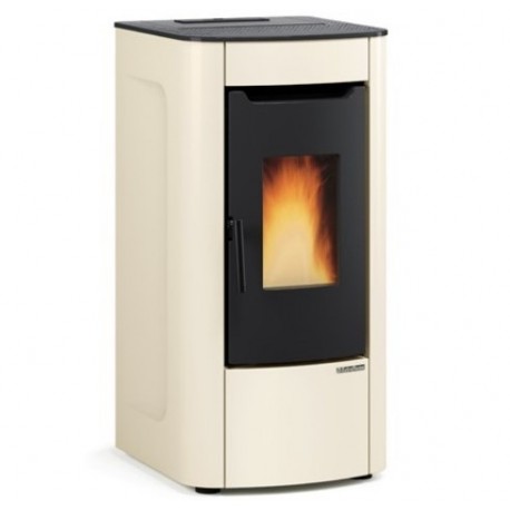 Belüfteter Pelletofen La Nordica Extraflame Sabry Prestige Line 7kW Elfenbein