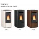 Ventilated pellet stove La Nordica Extraflame Sabry Prestige Line 7kW Ivory