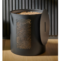 Pellet Storage Dune Preto Fosco Dezenove Design