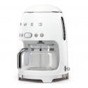 Smeg 50's Programmable Coffee Maker White Chrome