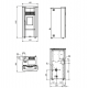 Poêle à granulés ventilé Extraflame Giusy Evo 2.0 7kW Noir