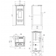 Extraflame Serafina Lux Evo 8kW Geventileerde Pelletkachel Wit