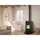 Poêle à bois récupérateur de chaleur La Nordica Concita 2.0 Steel 13kW Anthracite