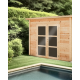 Poolhouse Log Shelter 28mm Bahia Habrita 10m2