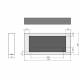 Cheminée au bioéthanol Infire Murall 1200 avec vitre 3 kW Blanc