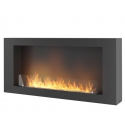 Infire Murall 1200 Bio-ethanol Haard met Glas 3 kW Zwart