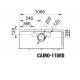 Insert à bois Bronpi Cairo 110-D 2 Vitres côté droit Vision 15kW