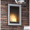 SIMPLEfire Frame 550 Bioethanol Fireplace White with 1 Window