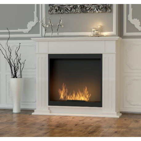 Infire Inportal1 Bioethanol Fireplace White with 1 Window