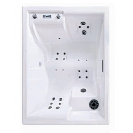 Square NetSpa Wave 5 seater acrylic spa