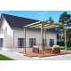 Freistehende Pergola aus Massivholz Madrid 4,20x4,20m 17m2