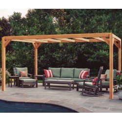 Freistehende Pergola aus Rohholz Alicante 600x300cm 18m2