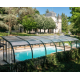 Mid-height pool enclosure Abrisol Tabarca Fixed veranda 12.9x550m