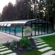 Copertura per piscina di media altezza Abrisol Tabarca Veranda fissa 15x550m