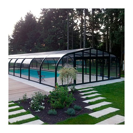 Mid-height pool enclosure Abrisol Tabarca Fixed veranda 17x550m