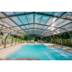 Mid-height pool enclosure Abrisol Tabarca Fixed veranda 17x550m