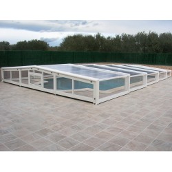 Capri 8.55x5m Trackless Telescopic Pool Enclosure