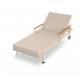 Chaise Loungue Sun Lounger Hamptons aluminium écru Vondom