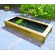 Estanque de jardín de madera con lona Quadro Wood 5 Mirror Ubbink