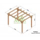 Valencia Solid Wood Freestanding Pergola 4x3m 12m2