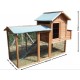 Wooden Garden Chicken Coop 5-8 Habrita Hens 2.13m2 Two-Body