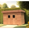 Casetta da giardino in legno Dinan 3,4x4,4 Habrita 14,8m2