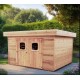 Wooden Garden Shed Dinan 3.4x3.4 Habrita 11.5m2