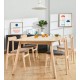 Set of 4 May VeryForma Natural Solid Wood Chairs and Wood Legs