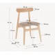 Lot de 4 Chaises en bois massif naturel et piètements bois May VeryForma