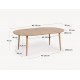 Extendable Round Table 90 to 170x90 wood oak Quio VeryForma