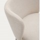 Lot de 2 Tabourets de Bar Tissus beige et métal beige Elia VeryForma