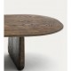 Mesa de centro de madera de roble oscuro Lounge Pita VeryForma