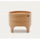 Bedside table wood round ash 55 Ovia VeryForma