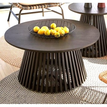 Houten salontafel Mindy Black Jet 80cm VeryForma