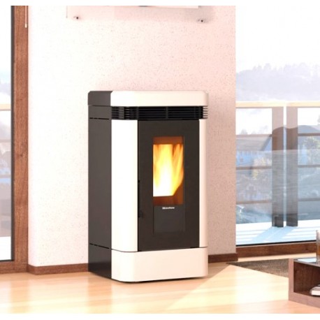 La Nordica Extraflame Lucia 12 kW Ventilated Pellet Stove Taupe