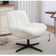 Fauteuil Ena tissu Blanc Pivotant VeryForma