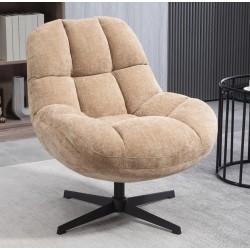 Fauteuil Pivotant Molo tissu sable VeryForma