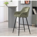 Set of 2 Ibis Chairs Worktop Khaki Chenille Fabric VeryForma