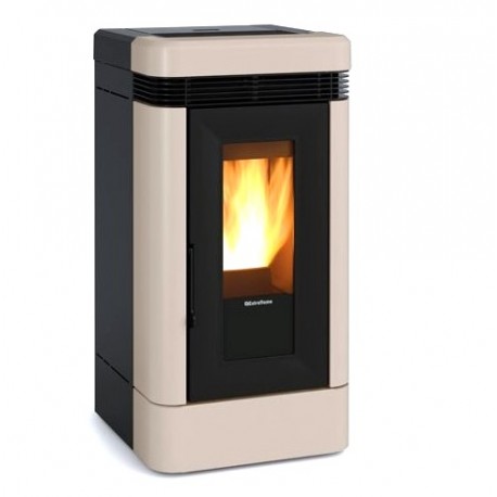 Poêle à granulés canalisé La Nordica Extraflame Lucia 12 kW Taupe