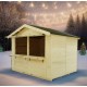 Sylva 4x2,4m Habrita 9.6m2 spruce wood merchant shop