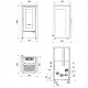 Poêle à granulés canalisé Dahiana Plus VFS 10 kW La Nordica Extraflame Ivoire