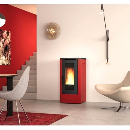 Stufa a pellet canalizzata Dahiana Plus VFS 10 kW La Nordica Extraflame avorio