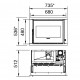 Pellet insert Comfort P70 Air H49 La Nordica Extraflame 8kW