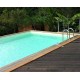 Piscina de Madeira Sunwater 550x300 H140cm Liner bege Ubbink