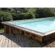 Piscine Bois Sunwater 550x300 H140cm Liner beige Ubbink